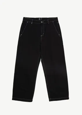 AFENDS Mens Pablo - Baggy Pants - Black