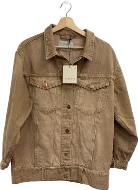 AllSaints Light Brown Willow Denim Jacket UK XS