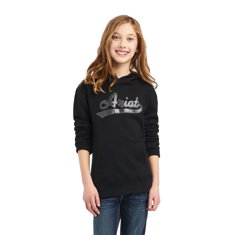 Ariat Kid's  Real Glitter Logo Hoodie