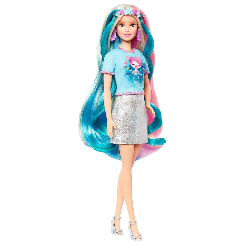 Barbie Fantasy Hair Doll with Mermaid & Unicorn Looks