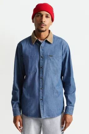 Bowery Reserve L/S Woven - Washed Denim