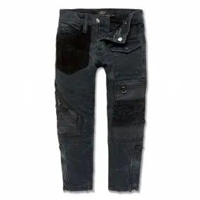 Boys Jordan Craig Patchwork Pants (Black Out) 5643MB