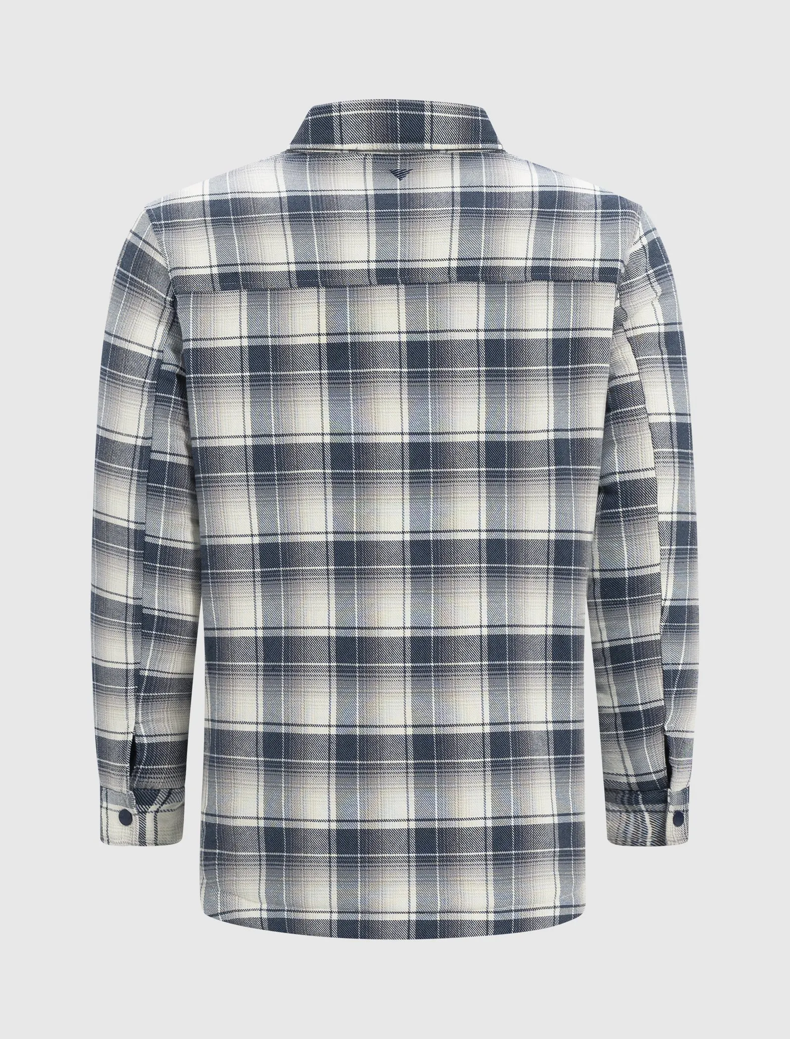 Checked Flannel Jacket | Navy