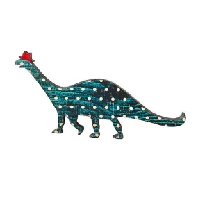 Dinosaur Wearing Hat Brooch