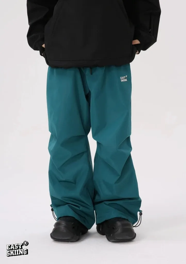 EASTSKIING Teal Baggy Ski Snowboard Pants