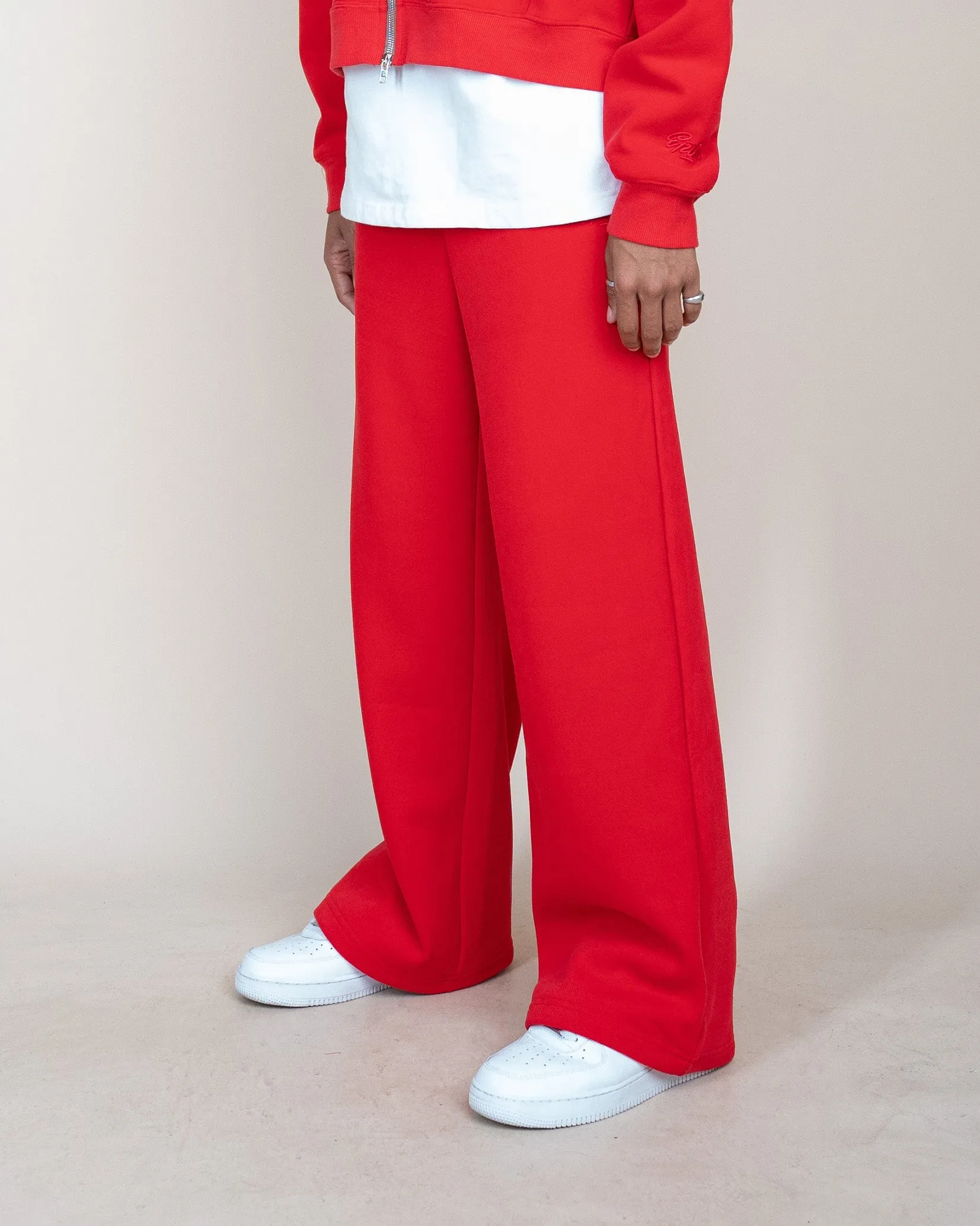 EPTM PERFECT BAGGY FLEECE PANTS - RED