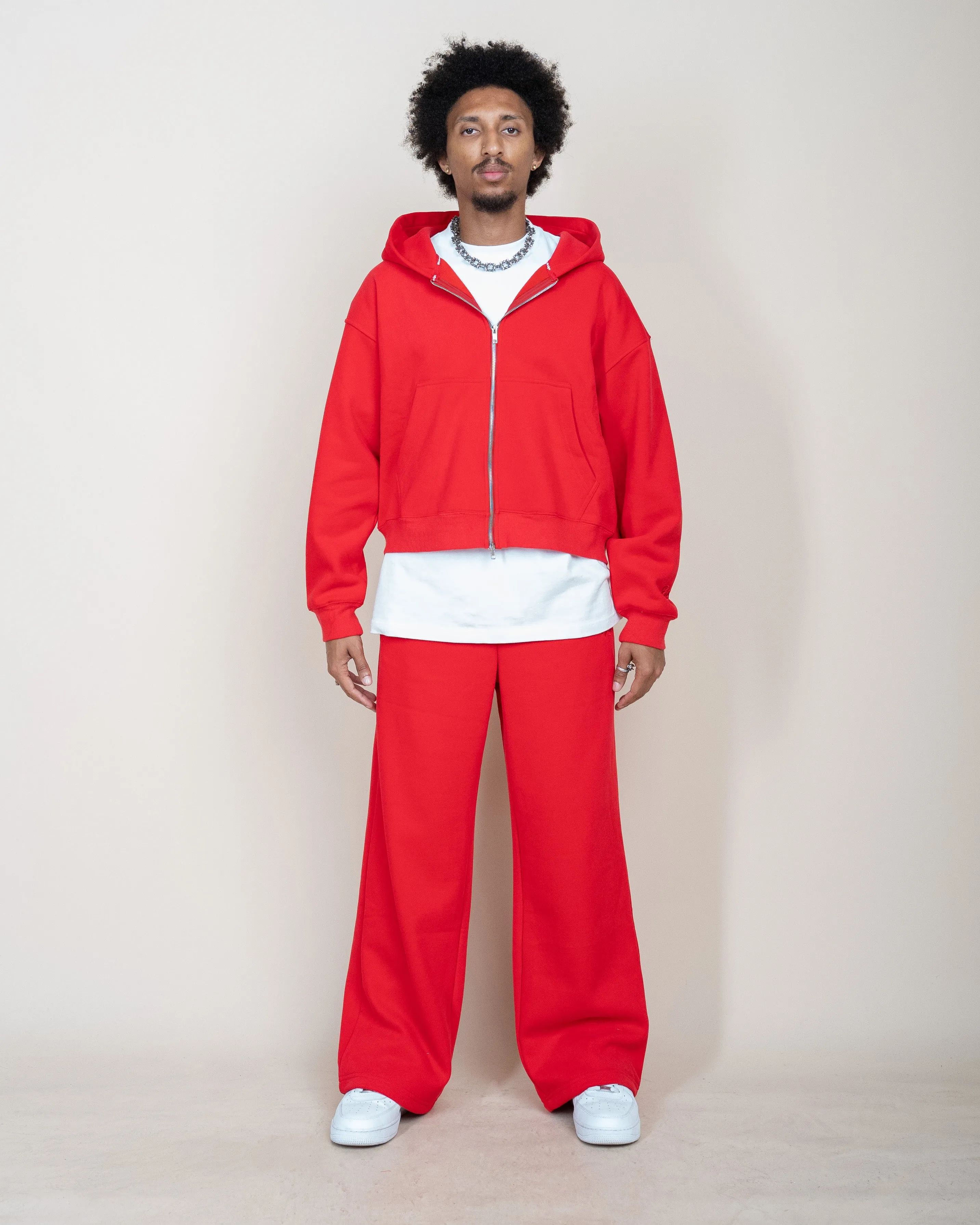 EPTM PERFECT BAGGY FLEECE PANTS - RED