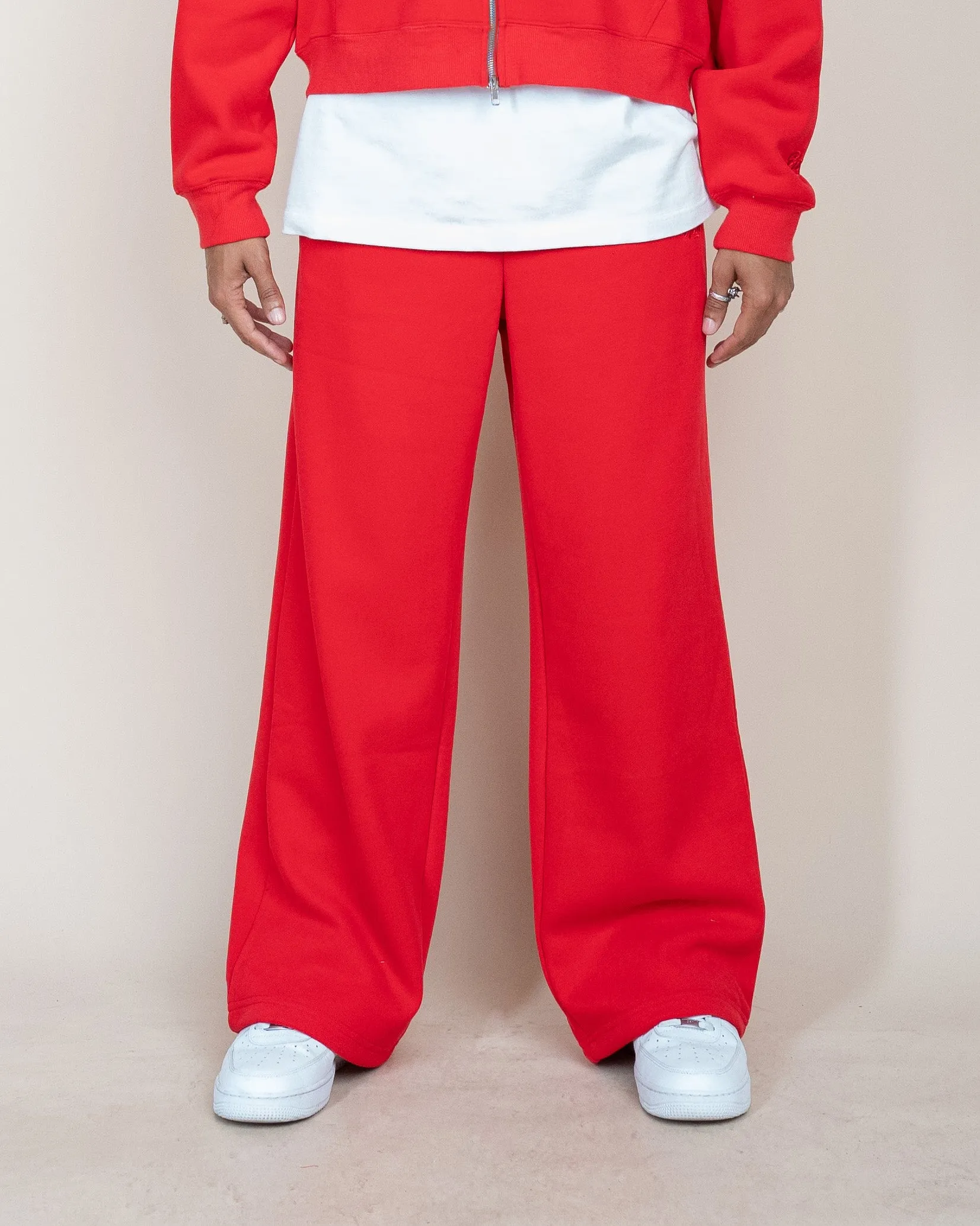 EPTM PERFECT BAGGY FLEECE PANTS - RED