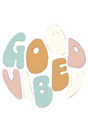 GOOD VIBES Female Crop Hoodies