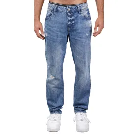 Medusa Straight Fit Ripped Jean