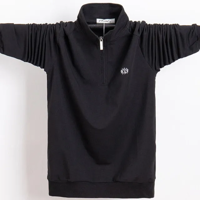 Men's Quarter Zip Long Sleeve Pullover