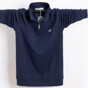 Men's Quarter Zip Long Sleeve Pullover