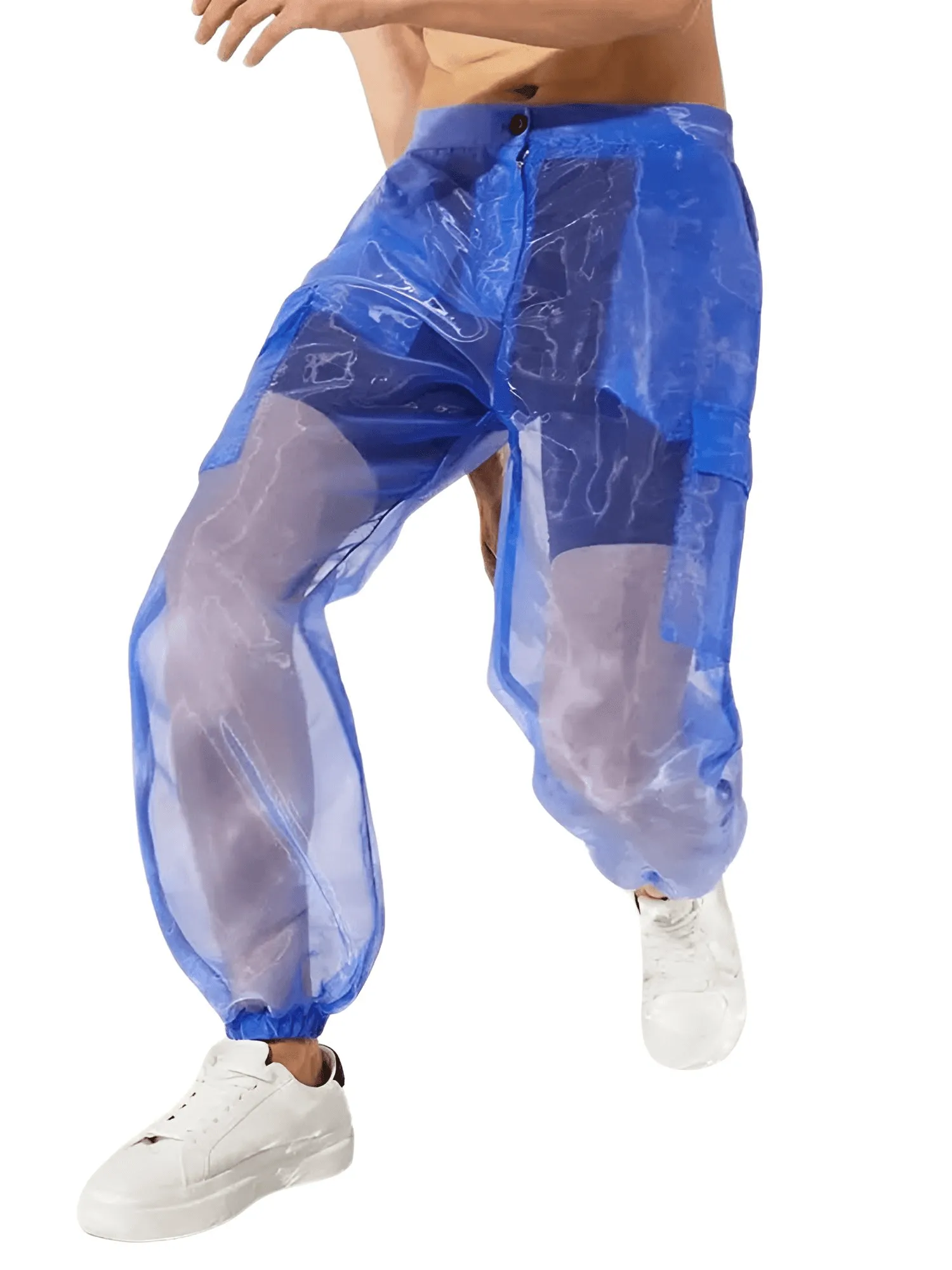 Men's Transparent Pants with Pockets S-5XL