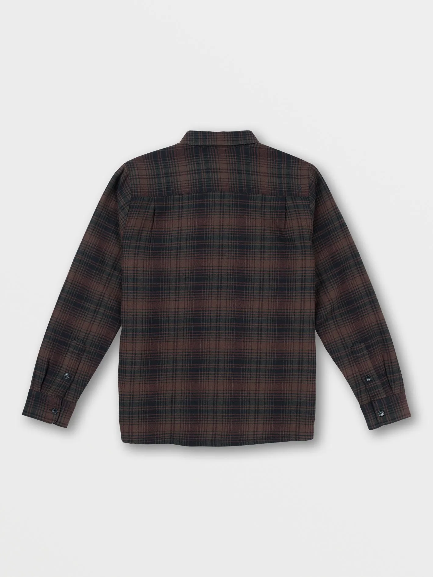 Overstoned Long Sleeve Flannel - Mahogany