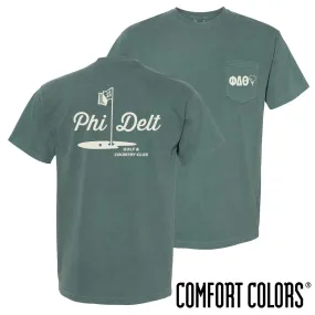 Phi Delt Comfort Colors Par For The Course Short Sleeve Tee