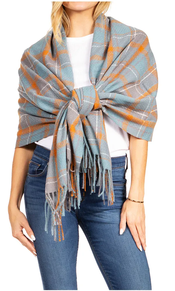 Sakkas Iris Warm Super Soft Cashmere Feel Pashmina Shawl  / Scarf with Fringes