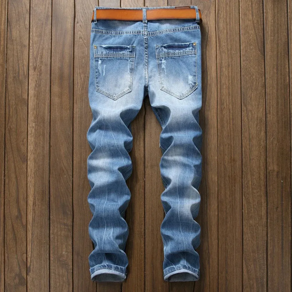 Santa Monica Ripped Washed Premium Denim