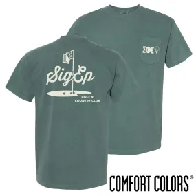 SigEp Comfort Colors Par For The Course Short Sleeve Tee