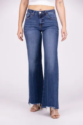 Walk The Path From Risen: Mid-Rise Wide Leg Denim