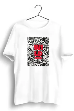 Wild Graphic Printed White Tshirt